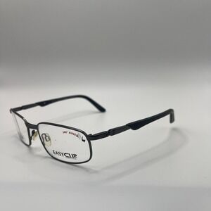 Easy Clip Turbo Flex Hinges EC316 Eyeglasses Gunmetal Gray 55-17-140 Frames Only